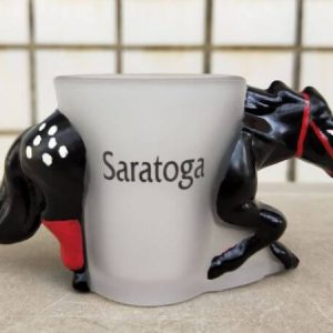 3D Racehorse Shot Glass