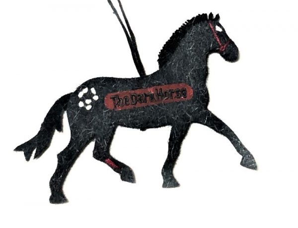 Wool Dark Horse Ornament