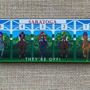 Magnet of horses leaving the starting gate