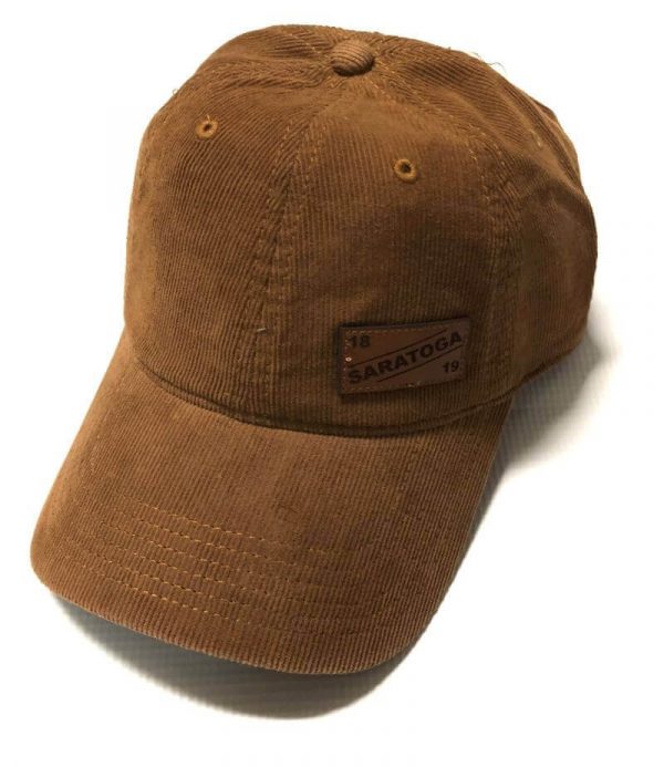 Corduroy Leather Patch Cap