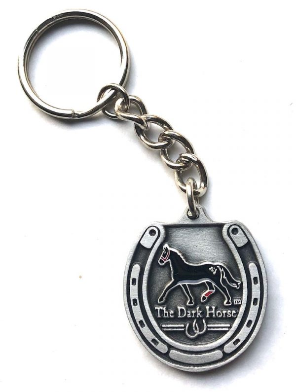 Pewter Dark Horse Keyring