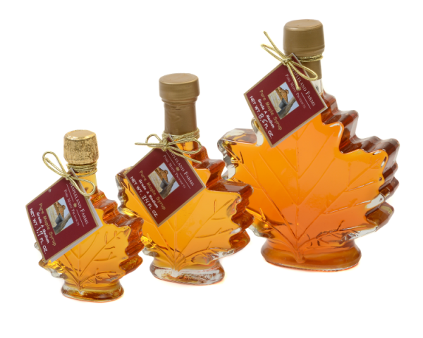 Maple Syrup - Glass Leaf Bottle