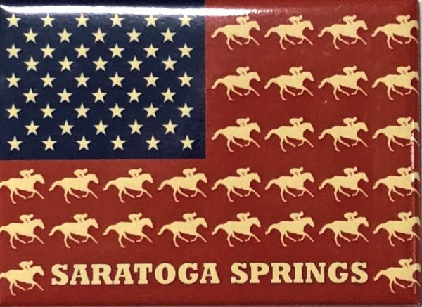 Racehorse Flag Magnet