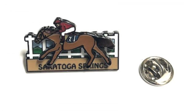 Sliding Racer Enamel Pin