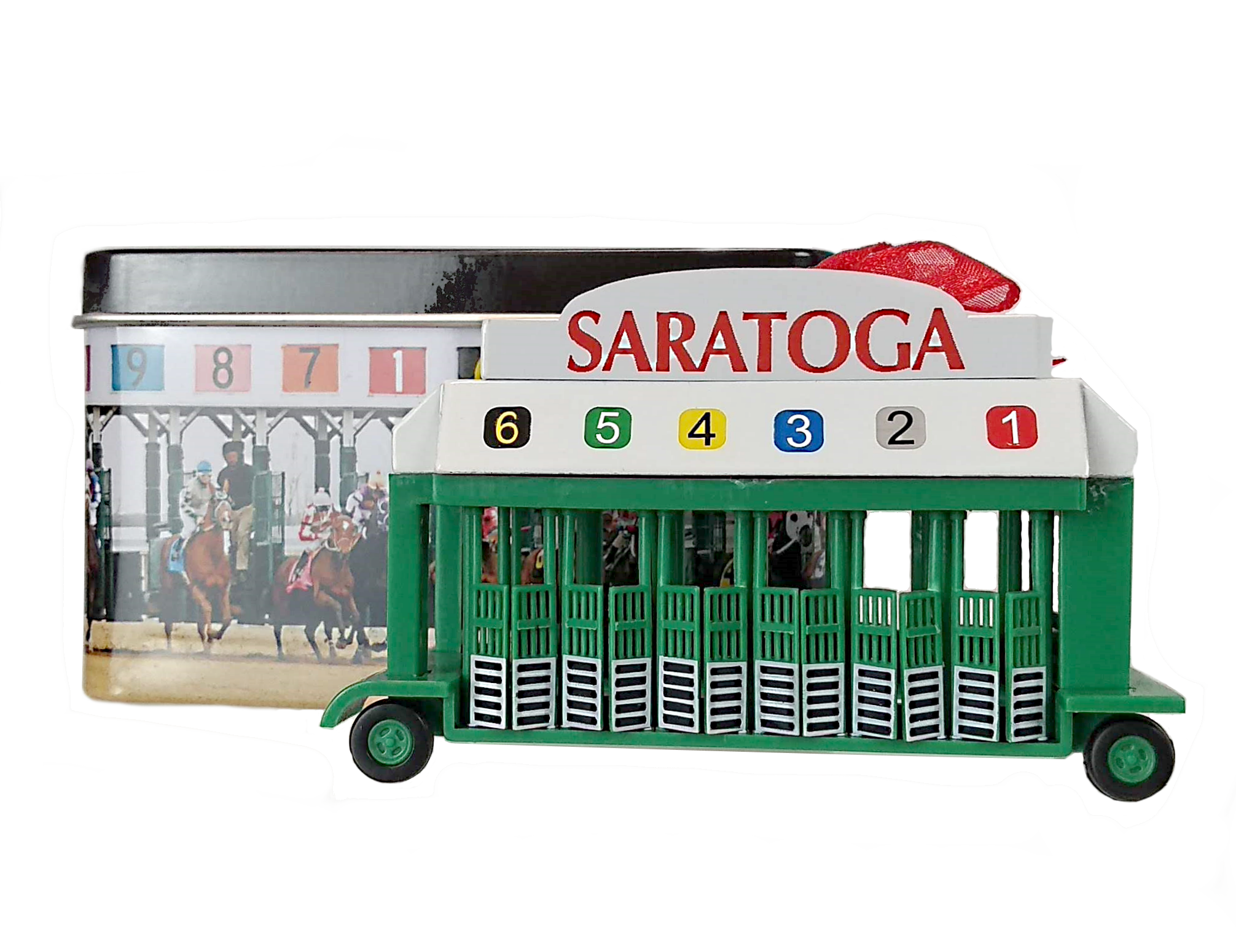 Starting Gate Ornament and Tin