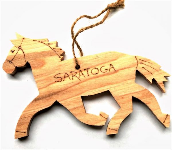 Wooden Saratoga Horse Ornament