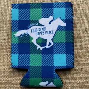 Blue plaid Koozie