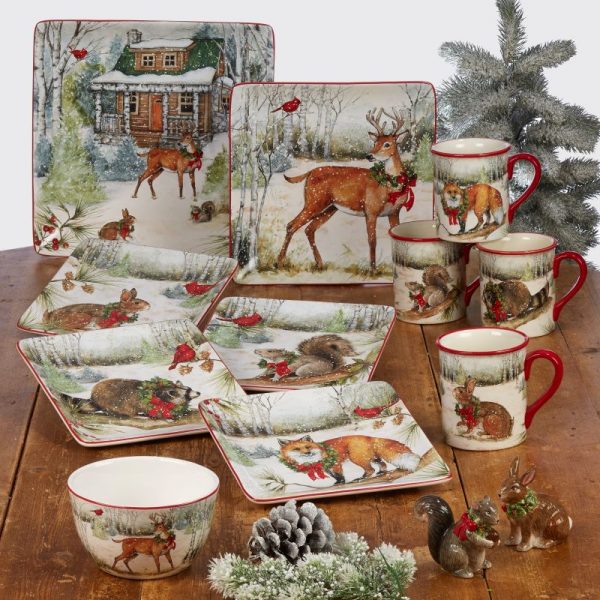 Woodland Animals Dessert/Salad Plate