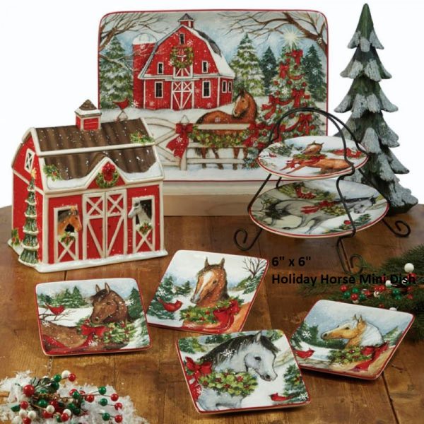 Holiday Horse Mini Plate