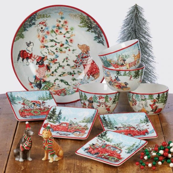 Holiday Dogs Mini Plate
