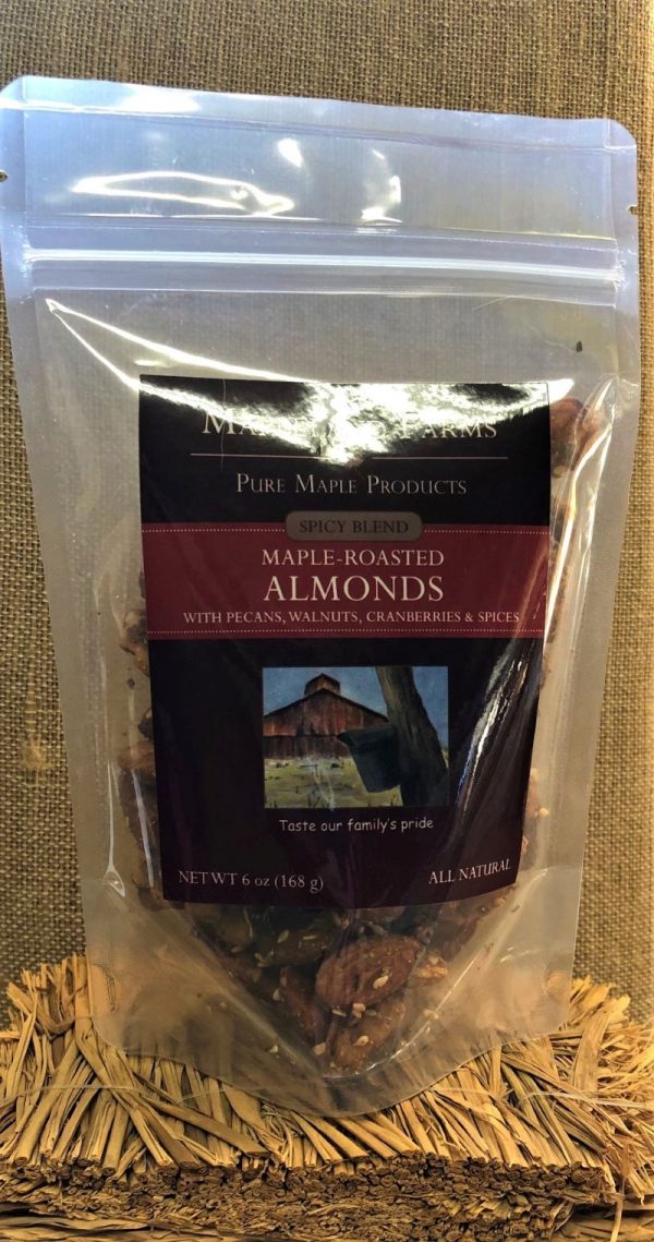 Mapleland Farms Maple-Roasted Almonds (Spicy Blend)