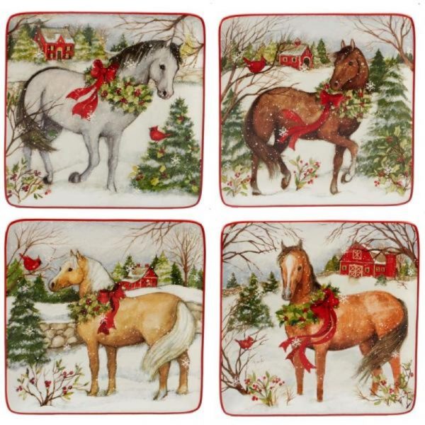 Holiday Horse Dessert Plate - Image 2