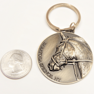 At the Start Bronze Keychain