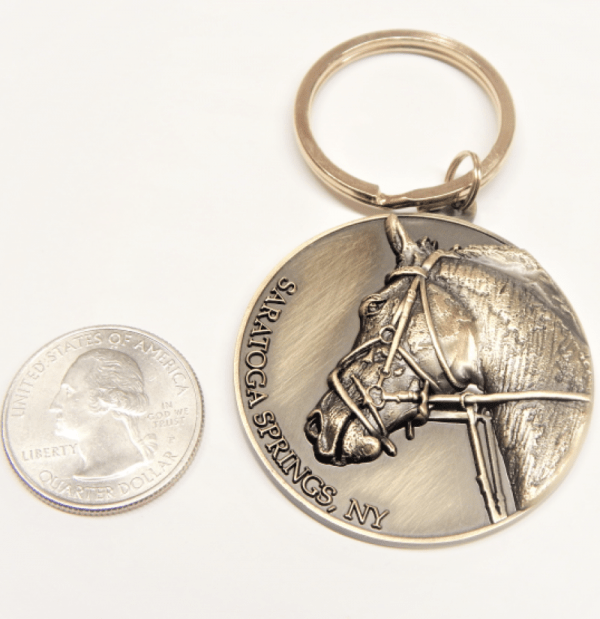 At the Start Bronze Keychain