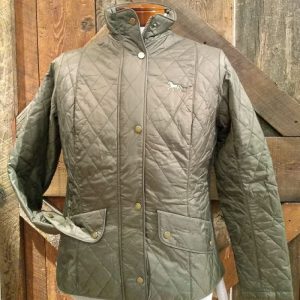 Ladies Barbour Dark Horse Cavalry Quilted Jacket