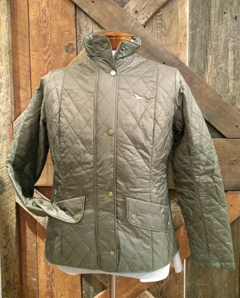 Ladies Barbour Dark Horse Cavalry Quilted Jacket - Impressions of Saratoga