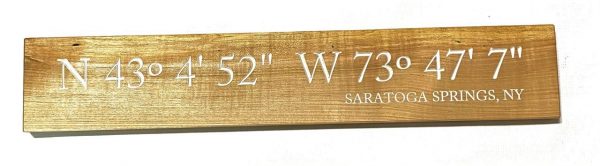 Saratoga Coordinates Sign - Image 2