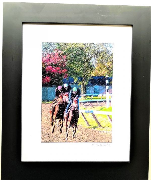 Saratoga Down the Stretch Print