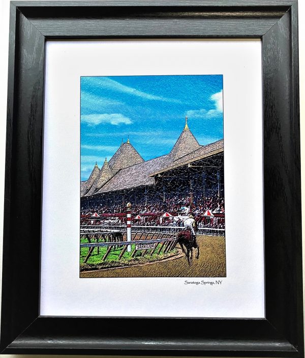 Saratoga Grandstand Vertical Print