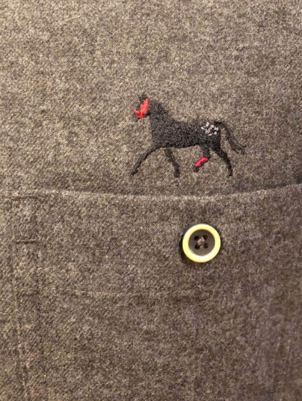 Dark Horse Brushed Flannel Button Down Shirt - Image 2