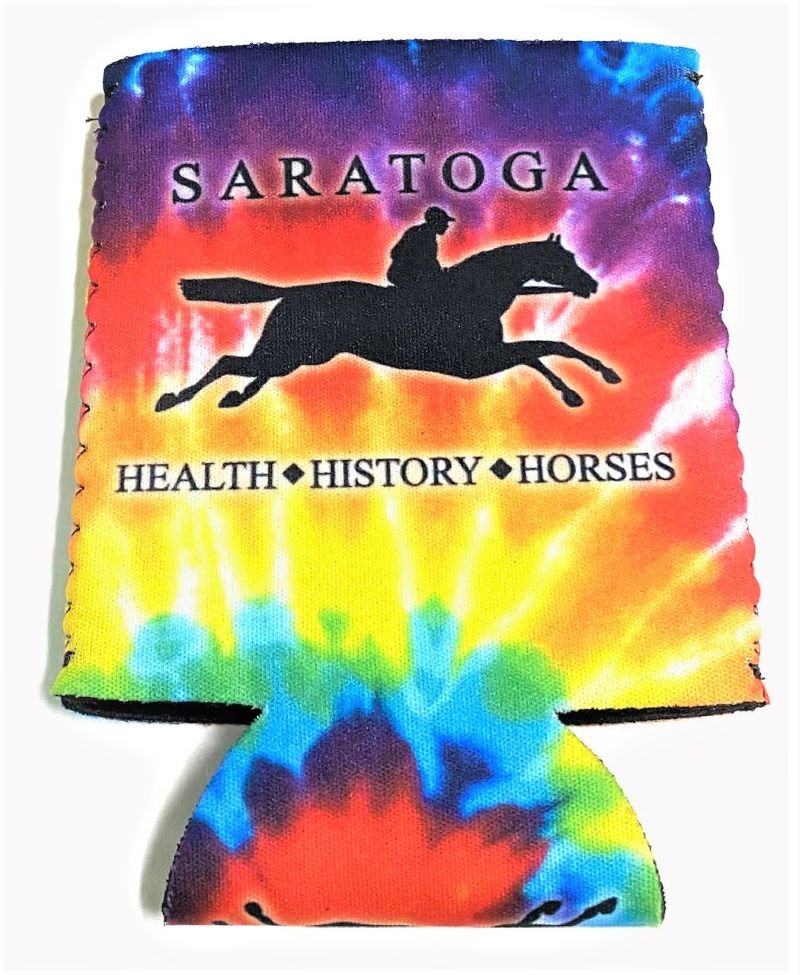 Health History & Horses Saratoga Can Koozie Impressions of Saratoga
