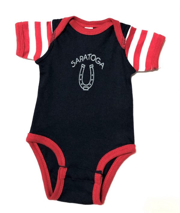 Saratoga Horseshoe Patriotic Onesie Short Sleeve