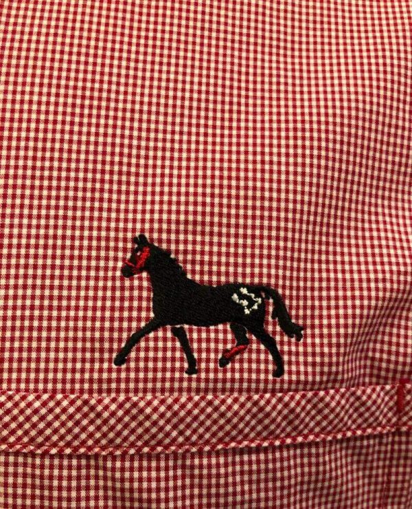 Dark Horse Mini Check Button Down Shirt - Image 2