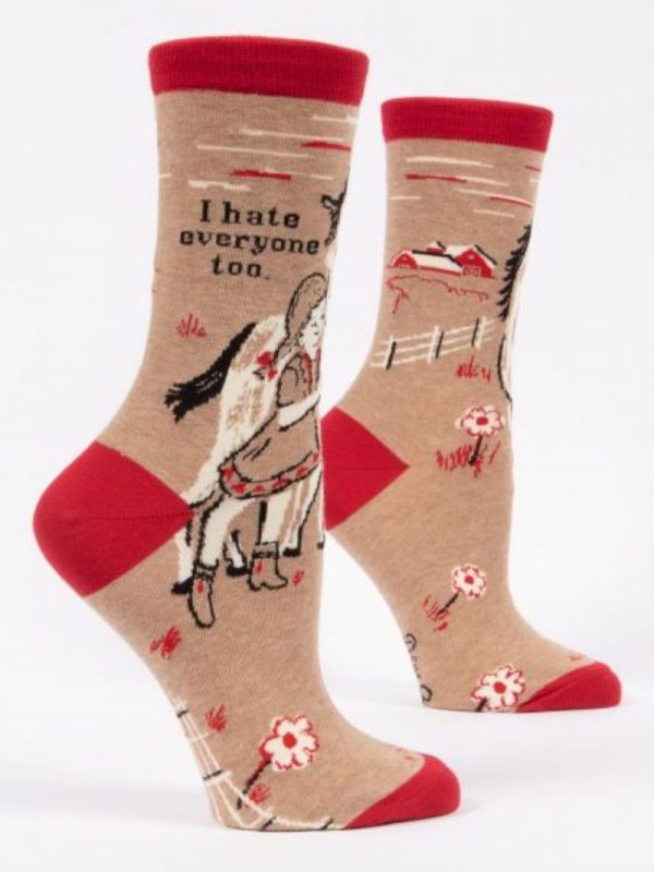 "I Hate Everyone too" Ladies Socks - Image 2
