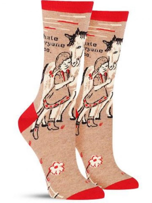"I Hate Everyone too" Ladies Socks