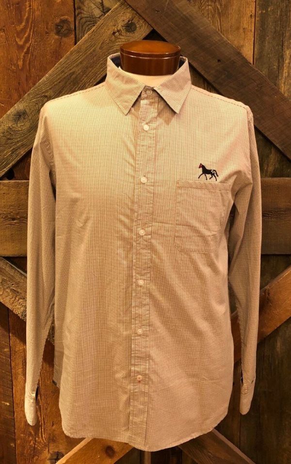 Dark Horse Mini Check Button Down Shirt - Image 3