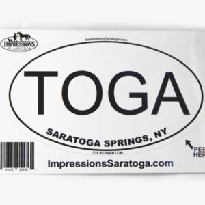 TOGA White Sticker