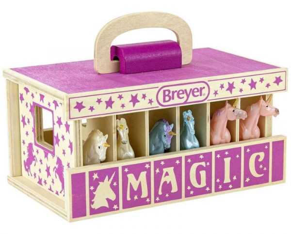 Breyer Farms Wood Stable Unicorn Playset