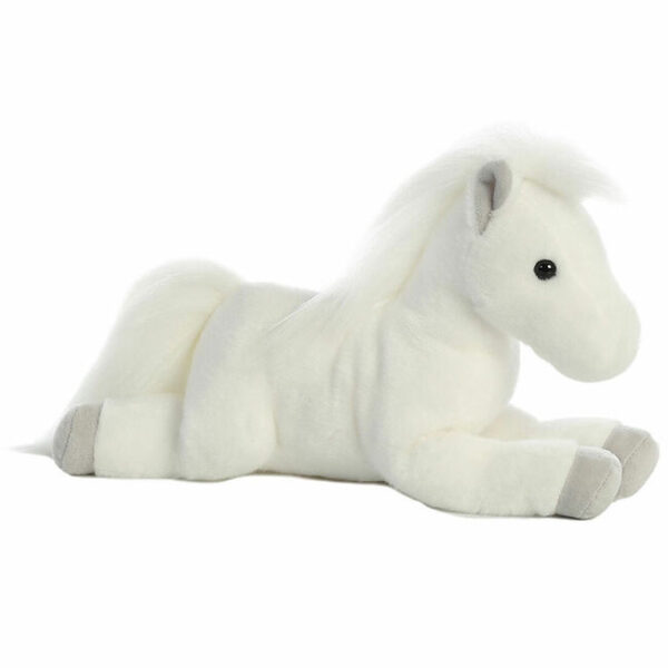 Jump the Moon White plush pony