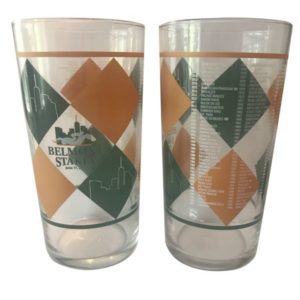2022 Belmont Stakes collectible glass