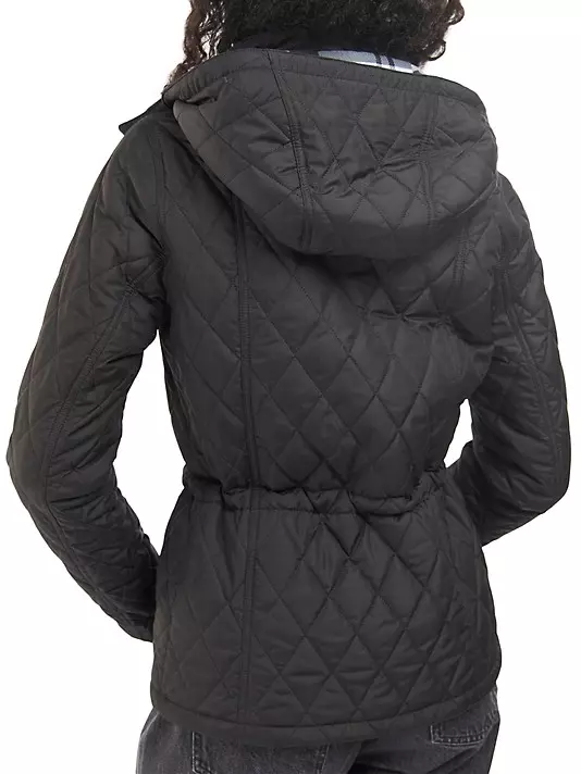 Ladies grey barbour jacket top