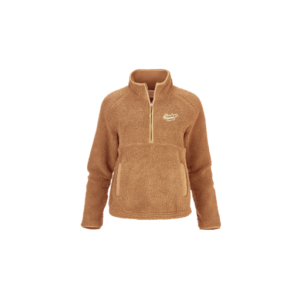 1/2 zip-plush fleece- Camel color- Saratoga Springs left chest