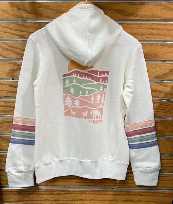 Ladies Watercolor Full Zip Hoodie - Image 2