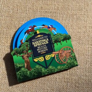 Spinning Saratoga Racers Magnet