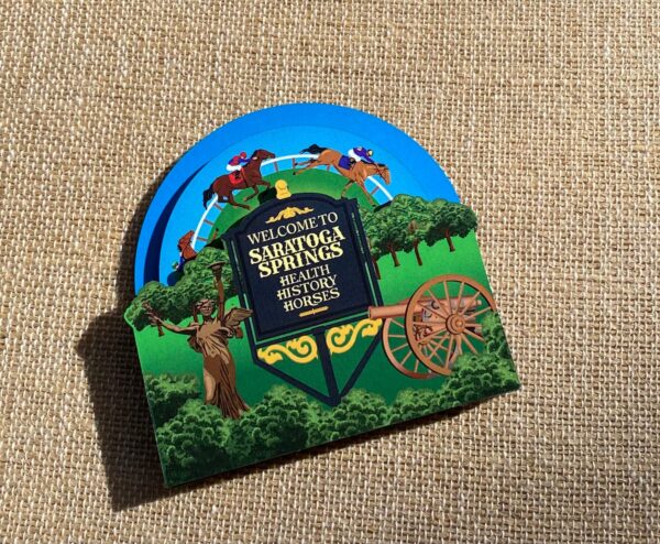 Spinning Saratoga Racers Magnet