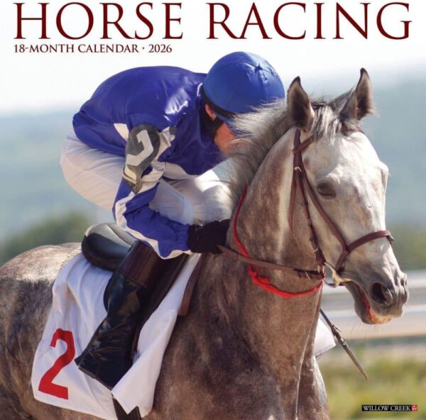 Horse Racing 2026 Wall Calendar