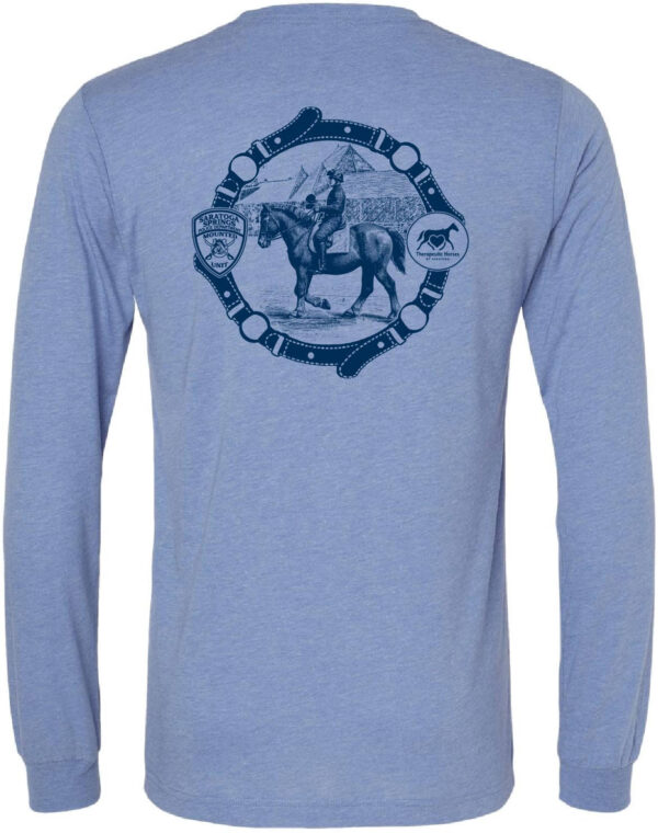 Saratoga Springs Police Department Mounted Horse Long Sleeve T-Shirt - Image 3