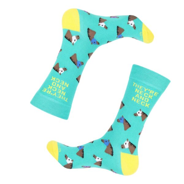 They're Neck & Neck Green Socks - Image 2