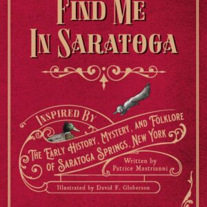 Soft cover book-Find me in Saratoga-Red and gold